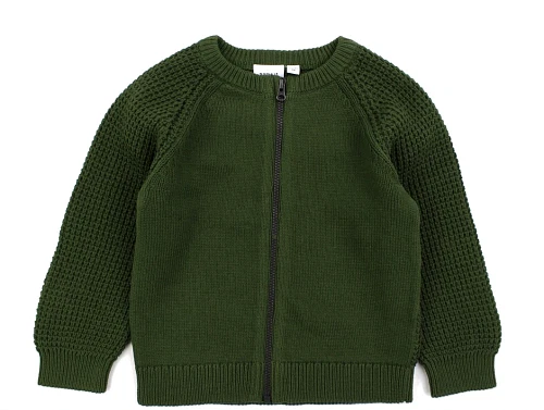Name It rifle green strik cardigan